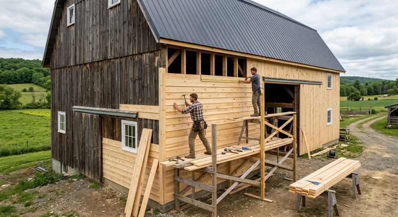 Barn Siding Installation in Apex, NC