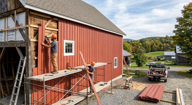 Barn Siding Installation in Wake County, NC