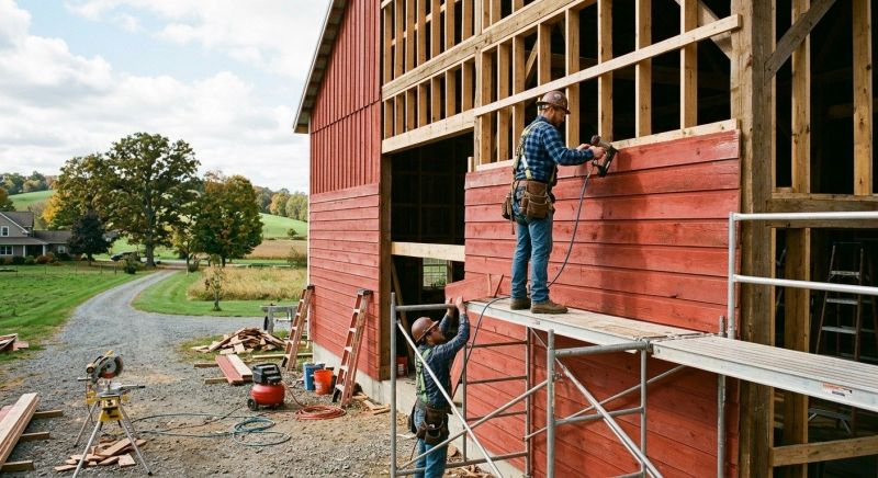 Barn Wood Siding Installation in Wake County, NC