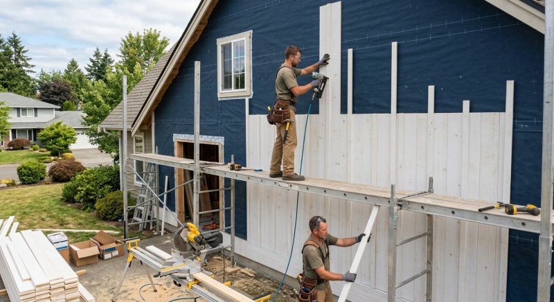 Batten Siding Installation in Holly Springs, NC