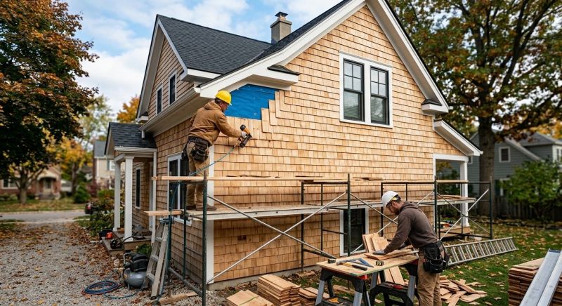 Cedar Siding Installation in Wake County, NC