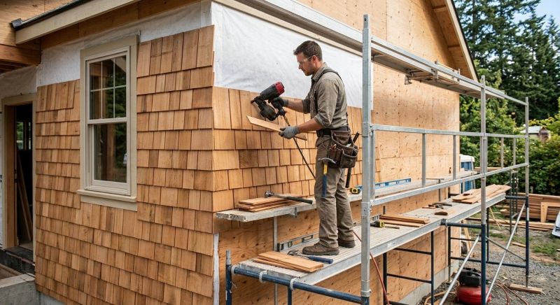 Cedar Siding Installation in Raleigh, NC