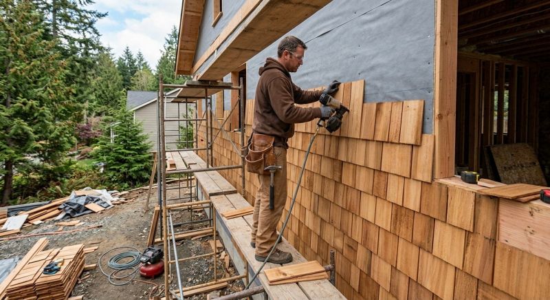 Cedar Siding Installation in Wendell, NC