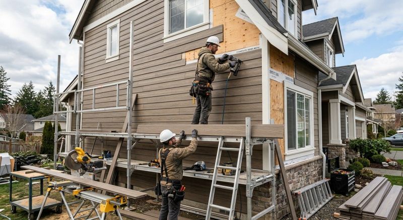 Composite Siding Installation in Wendell, NC