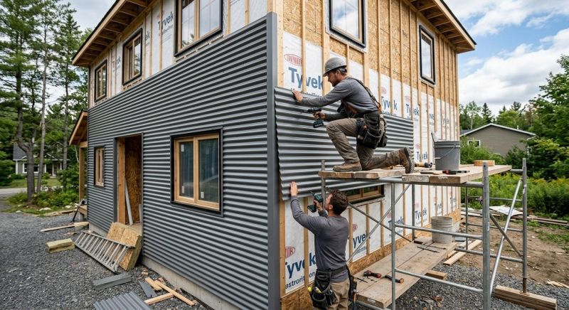 Corrugated Siding Installation in Wake County, NC