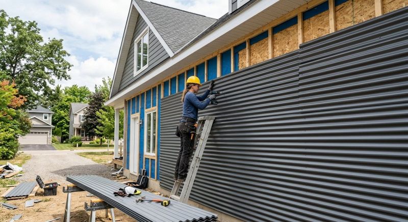 Corrugated Siding Installation in Wake County, NC