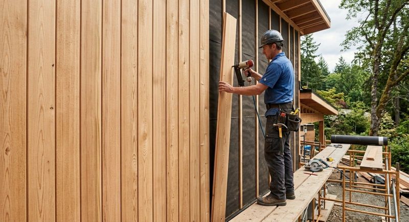 Faux Wood Siding Installation in Cary, NC