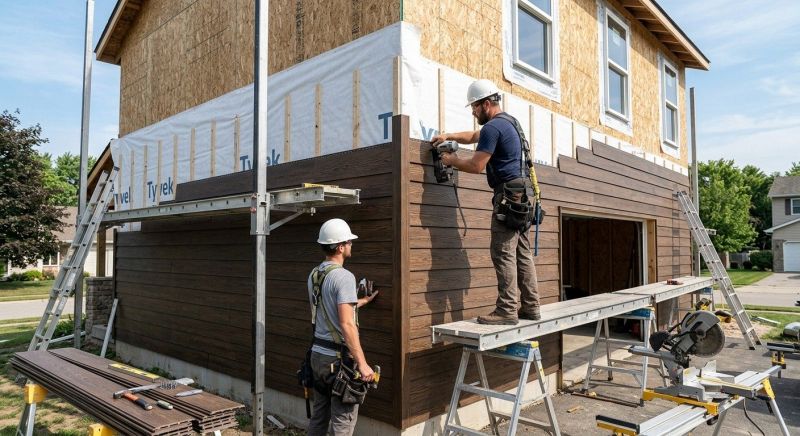 Faux Wood Siding Installation in Cary, NC