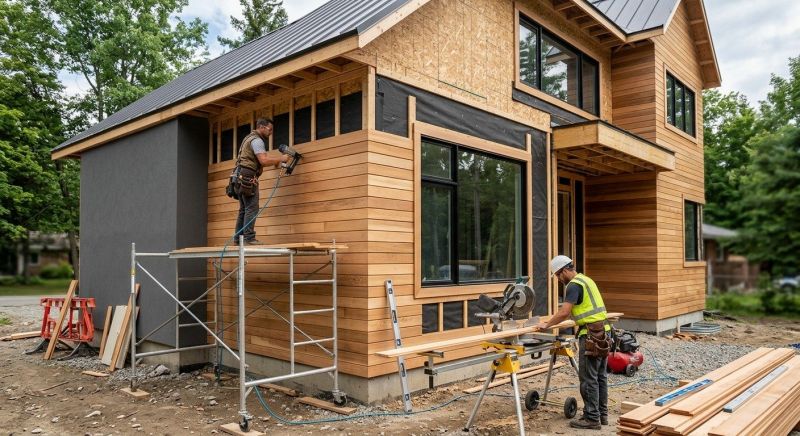 Faux Wood Siding Installation in Cary, NC