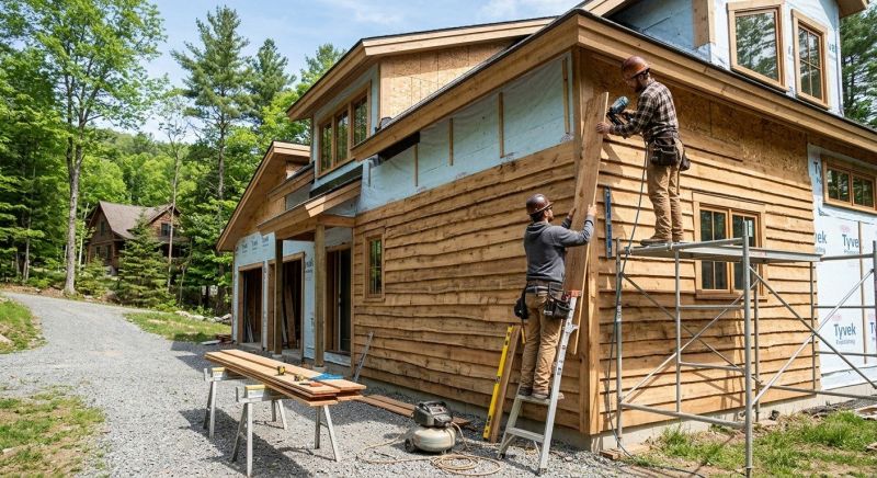 Faux Wood Siding Installation in Johnston County, NC