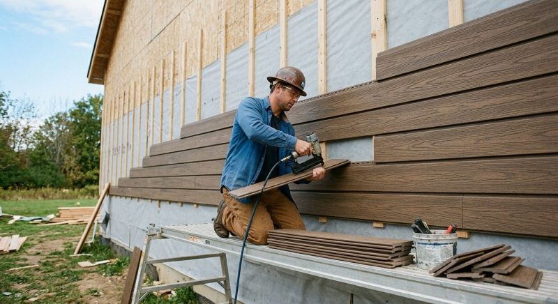Faux Wood Siding Installation in Wake Forest, NC