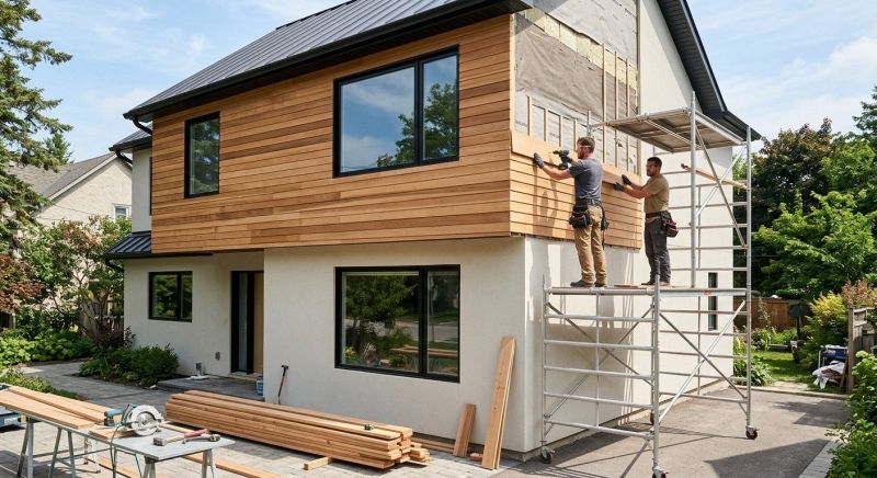 Faux Wood Siding Installation in Wendell, NC