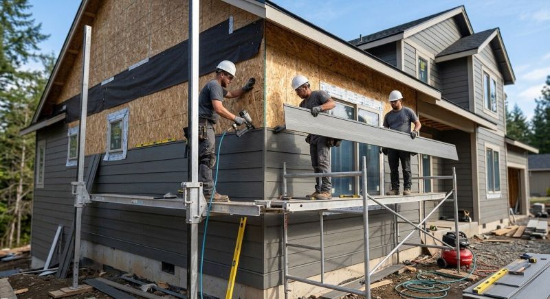 Fiber Siding Installation in Wake Forest, NC