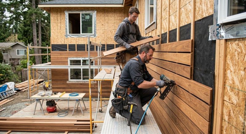 Hardwood Siding Installation in Cary, NC