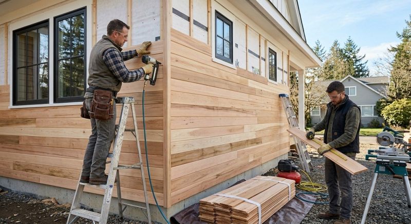 Hardwood Siding Installation in Cary, NC