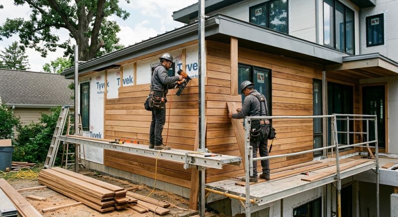 Hardwood Siding Installation in Johnston County, NC