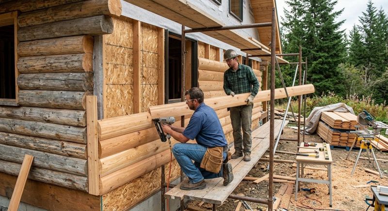 Log Siding Installation in Angier, NC