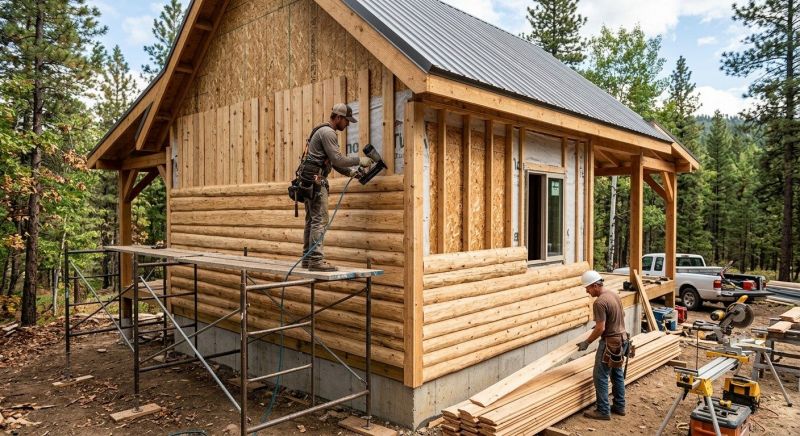 Log Siding Installation in Garner, NC