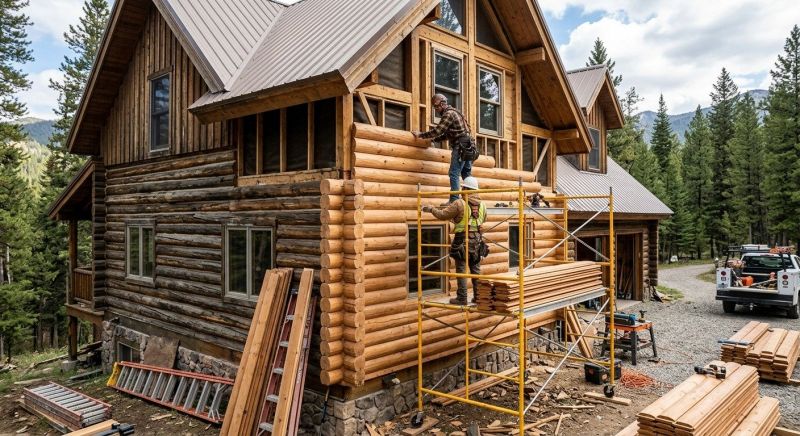 Log Siding Installation in Moncure, NC