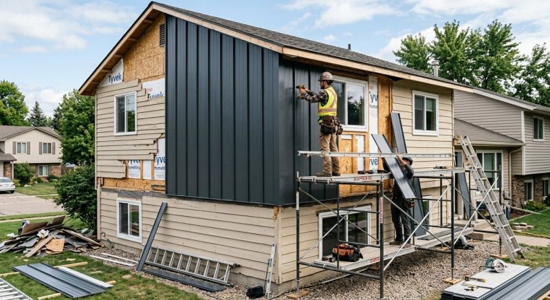 Metal Siding Installation in Wake County, NC