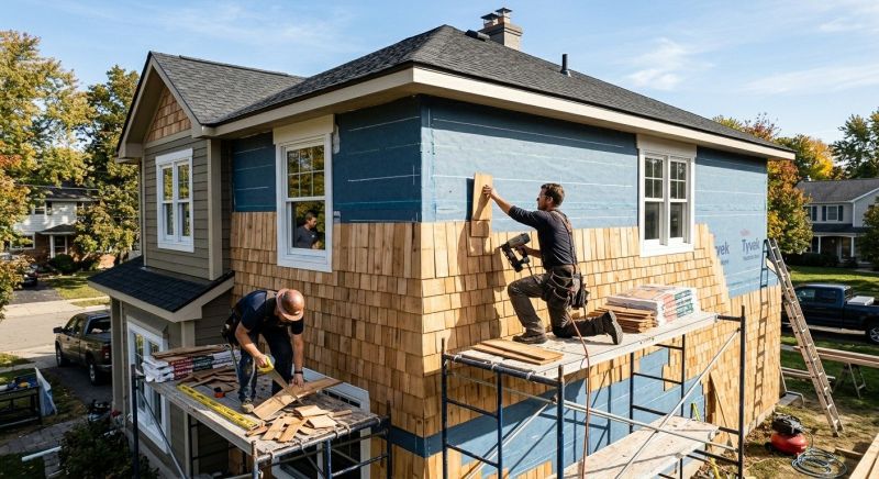 Shingle Siding Installation in Wake County, NC