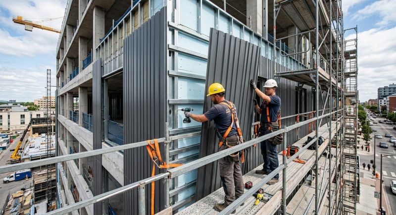 Steel Cladding Installation in Wake County, NC