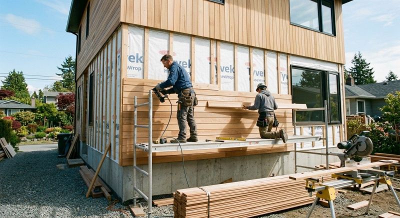 Wood Cladding Installation in Apex, NC