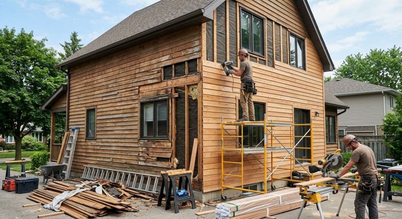 Wood Cladding Replacement in Wake County, NC